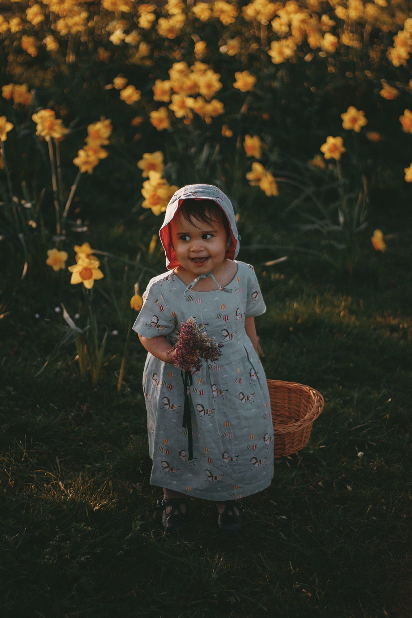 Green dress discount with yellow flowers