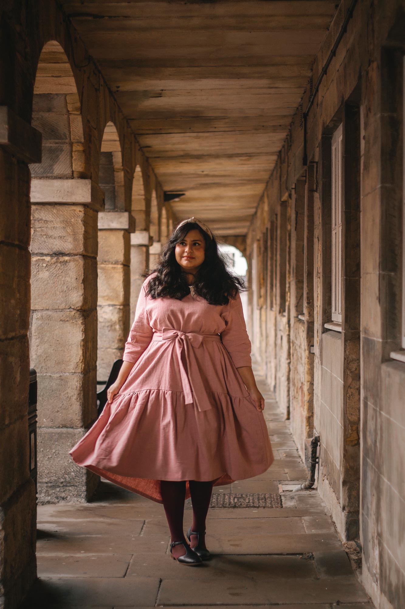 brown plus size dress